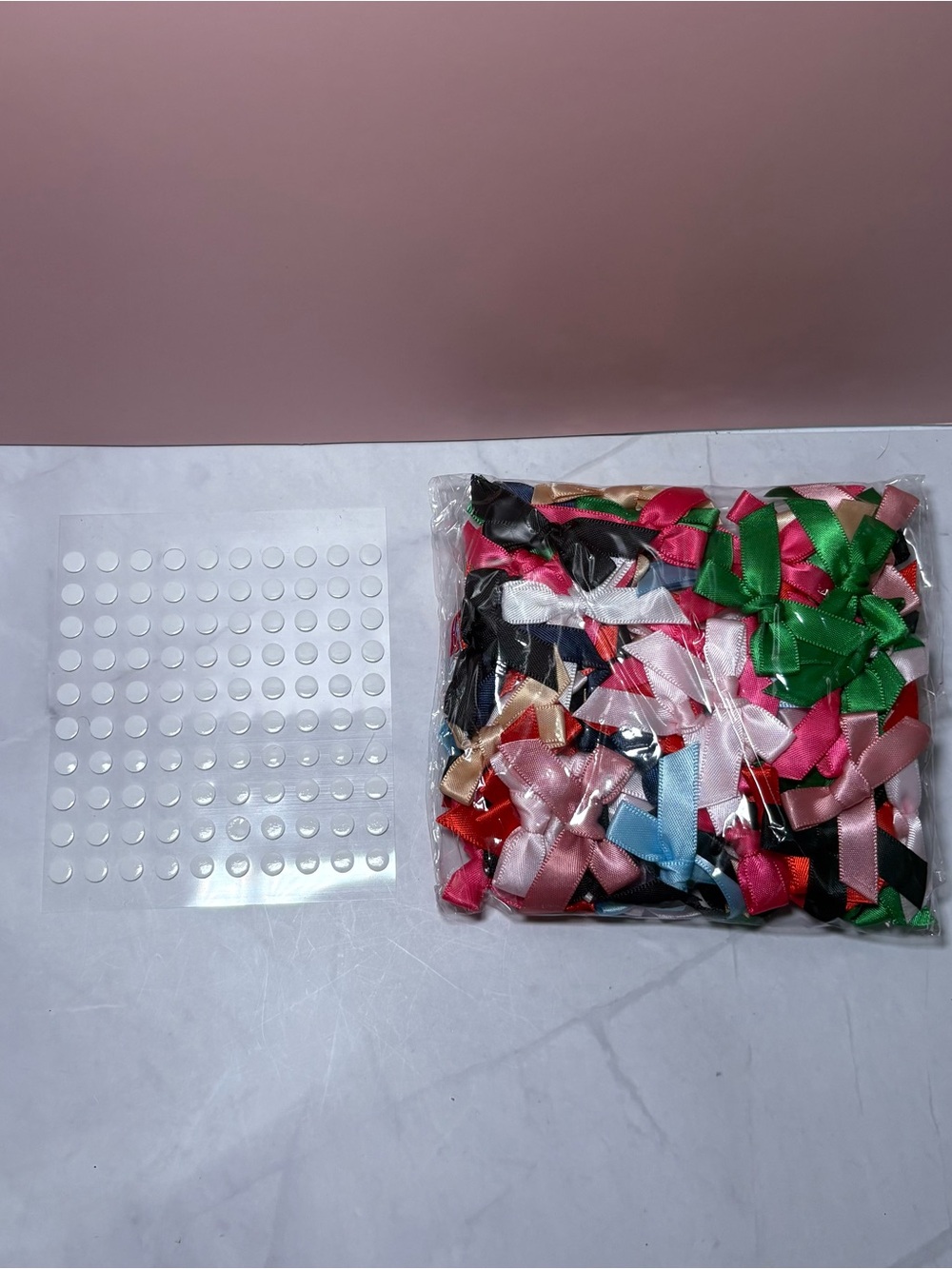 99 Mini Bows with Glue Dots